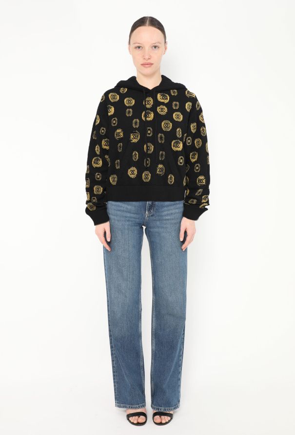 Chanel 2021 Cashmere 'CC' Emblem Hoodie Black - 2 Chanel 2021 Cashmere 'CC' Emblem Hoodie Black - 2