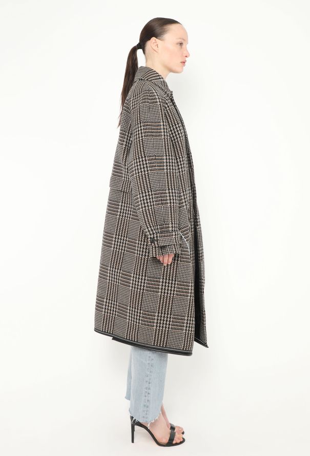 Balenciaga Pre-Fall 2018 Houndstooth Coat - 1