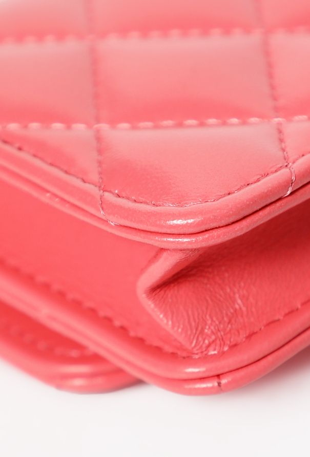 Chanel Coral Mini Wallet on Chain - 10