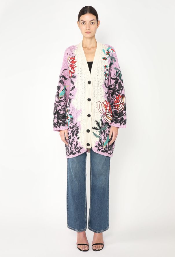Valentino Cashmere Cable-Knit Cardigan - 3 Valentino Cashmere Cable-Knit Cardigan - 3