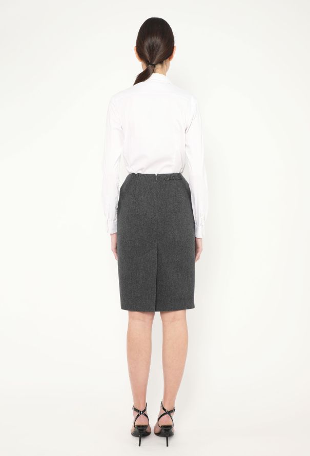 Miu Miu F/W 2024 Felted Emblem Skirt - 7 Miu Miu F/W 2024 Felted Emblem Skirt - 7