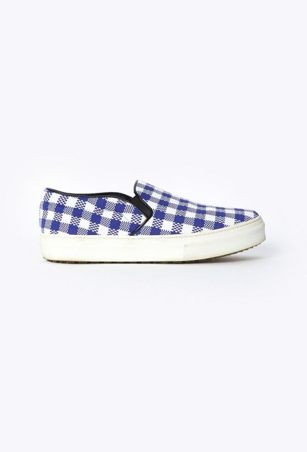 Céline F/W 2014 Gingham Slip-on Shoes - 1