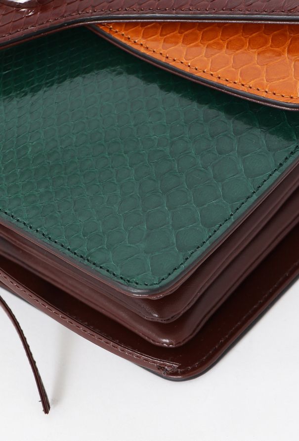 Gucci Resort 2019 Accordion Python Crossbody Bag - 8