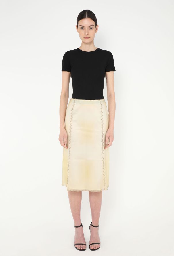 Prada RARE S/S 1998 Beaded Latex Skirt - 4 Prada RARE S/S 1998 Beaded Latex Skirt - 4