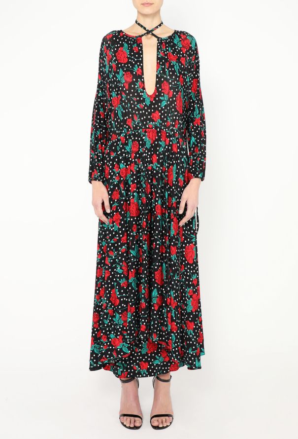 Vetements Asymmetrical Printed Maxi Dress - 2