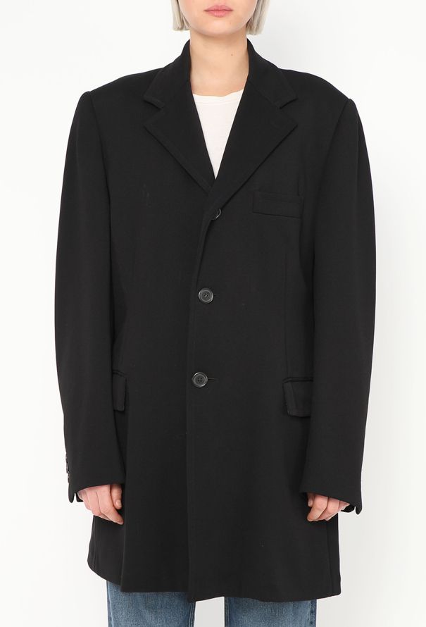 Prada Late '90s Oversized Twill Blazer - 2