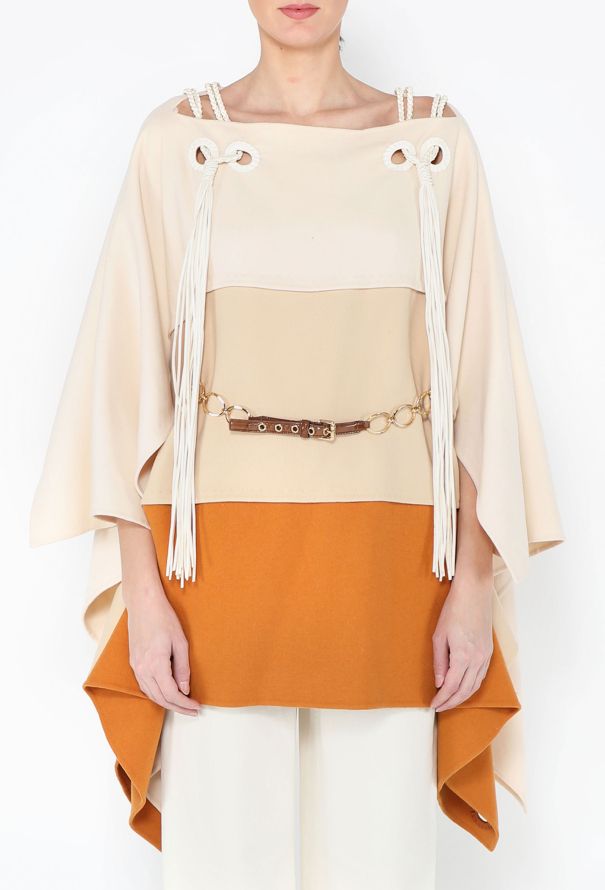 Louis Vuitton S/S 2006 Belted Cashmere Poncho - 1