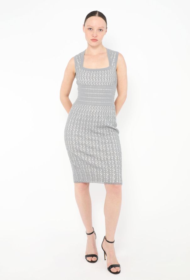 Alaïa Felted Laser-Cut Dress - 3