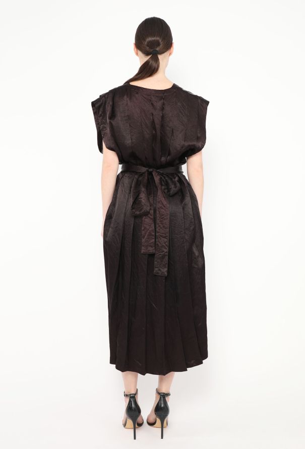 Comme des Garçons Early '90s Pleated Wrap Dress - 5