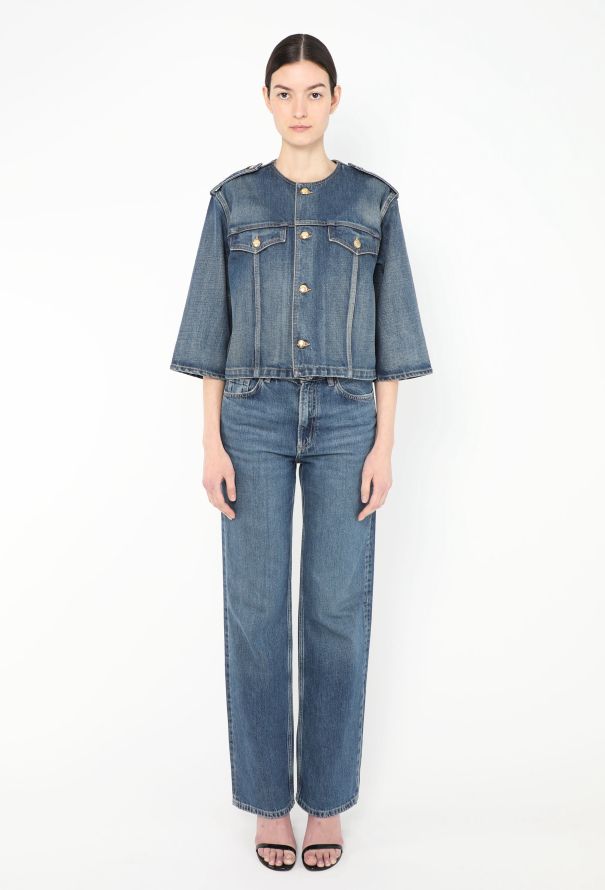 Céline 2021 Denim Triomphe Jacket - 3 Céline 2021 Denim Triomphe Jacket - 3
