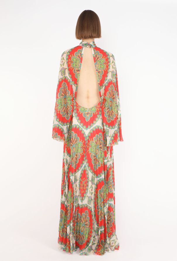 Etro Open-Back Paisley Kaftan, Pre-Fall 2022 - 4