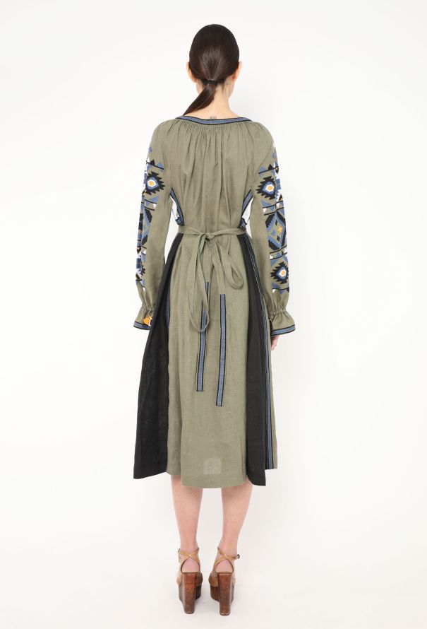 Vita Kin Embroidered Belted Linen Tassel Tunic - 6 Vita Kin Embroidered Belted Linen Tassel Tunic - 6