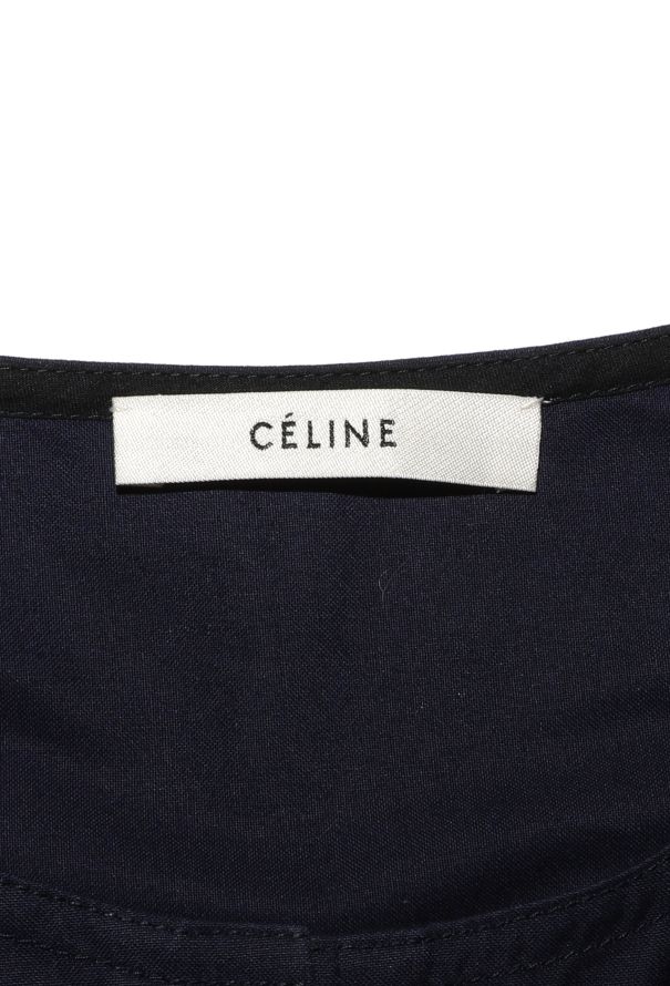 Céline Poplin Pocket Shift Dress - 6