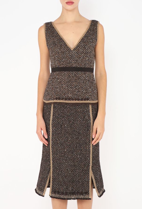 Prada F/W 2000 Tweed Skirt Ensemble - 5