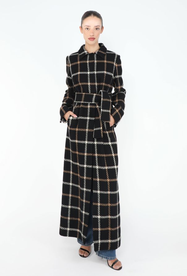 Dolce & Gabbana 1995 Checkered Belted Coat - 4