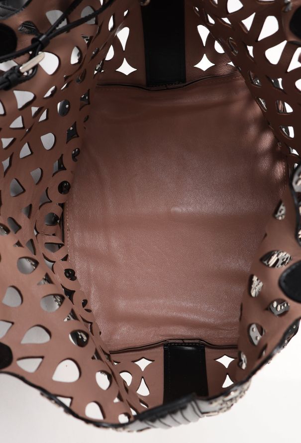 Alaïa Studded Laser-Cut Medium Tote Bag - 13