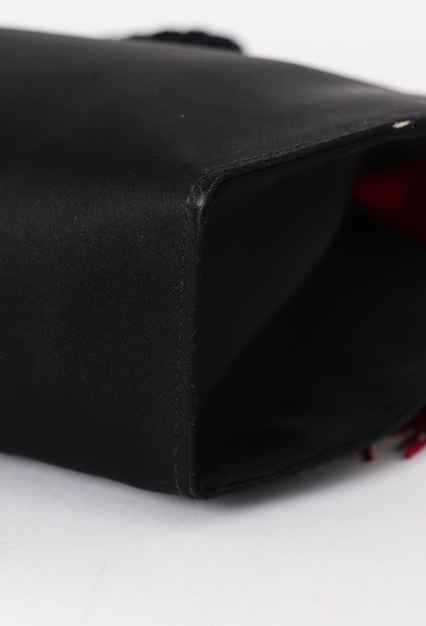 Saint Laurent '90 Black Silk Clutch - 9