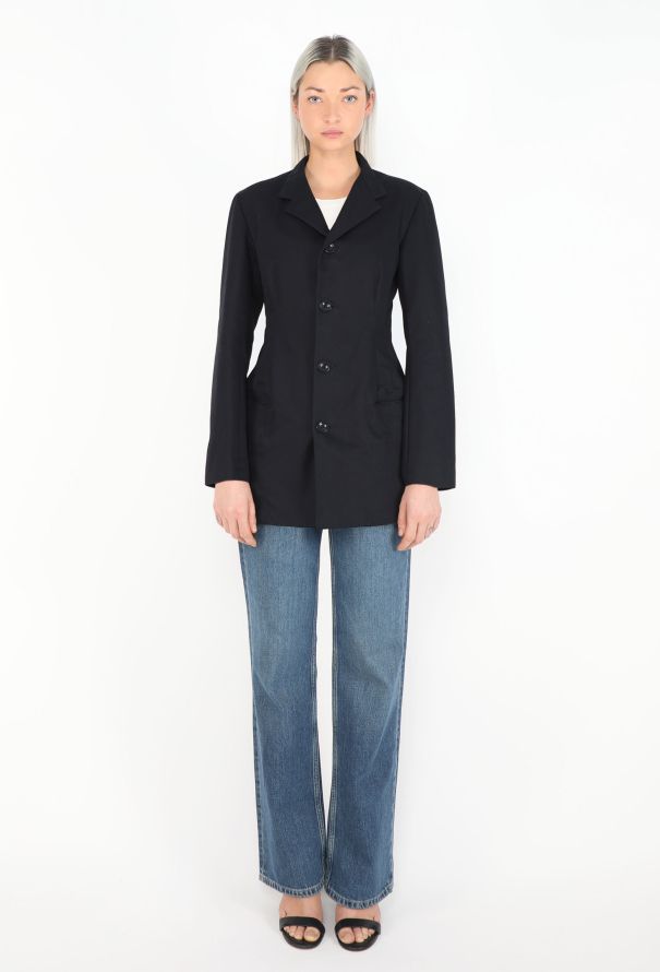 Yohji Yamamoto '90s Hybrid Crochet Blazer Dress - 2