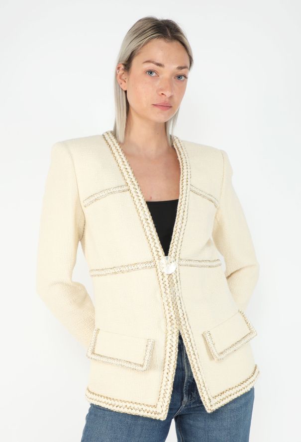 Chanel Pre-Fall 2017 Paris-Cosmopolite Lamé Tweed Jacket - 5