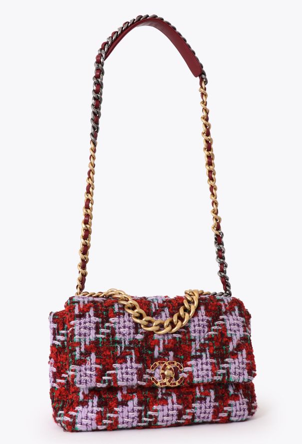 Chanel Multicolor Tweed 19 Flap Bag - 2