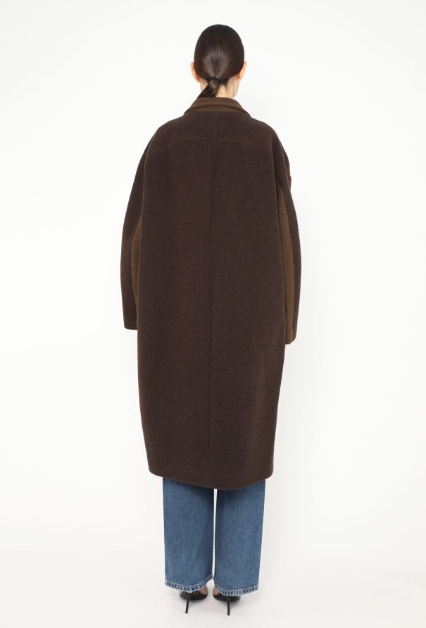 Céline F/W 2018 Patchwork Chevron Coat - 6