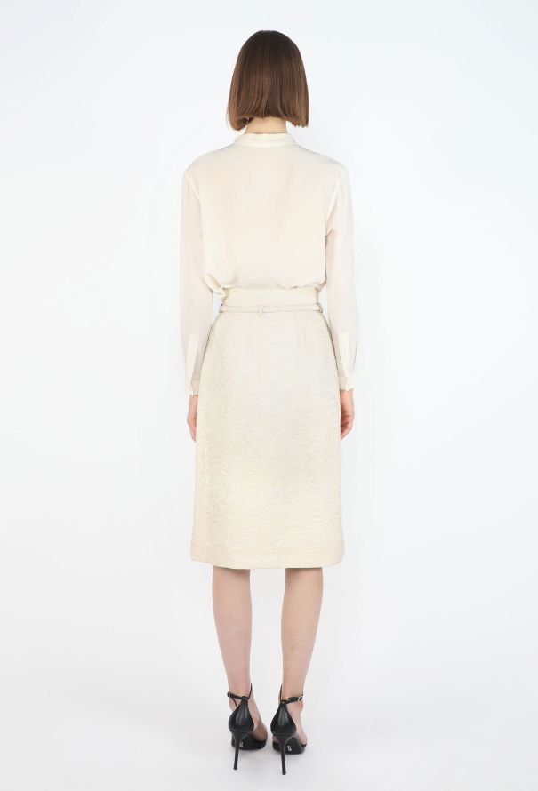 Saint Laurent Haute Couture '90s Jacquard Belted Ensemble - 5