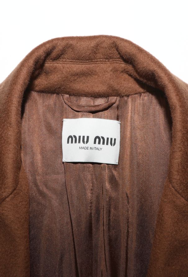 Miu Miu Double-Breasted Notched Coat, 2024 - 6