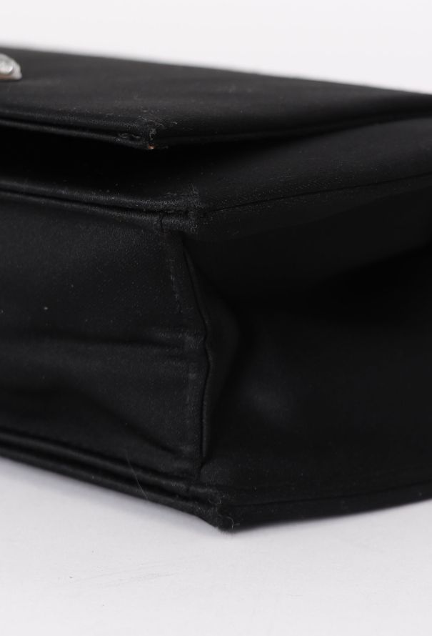 Saint Laurent '80 Couture Black Silk Clutch - 8 Saint Laurent '80 Couture Black Silk Clutch - 8