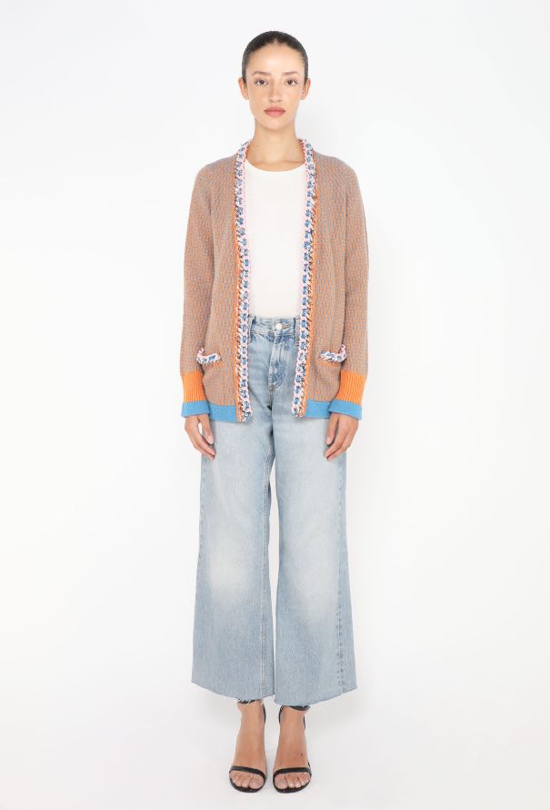 Chanel Cashmere Braided Trim Cardigan - 2