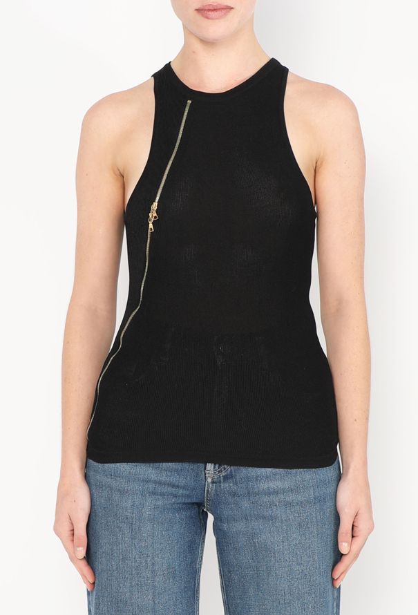 Balenciaga 2005 Netted Zipper Tank - 1