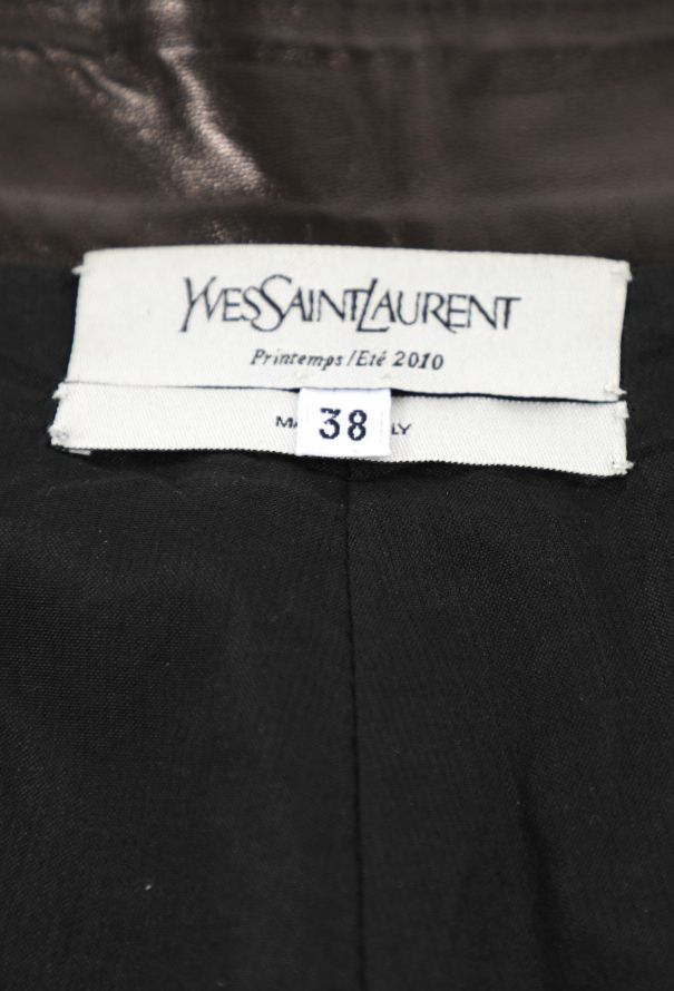 Saint Laurent S/S 2010 Leather Zip Mini Shorts - 6