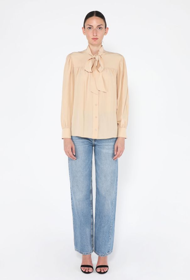 Chloé Silk Lavallière Blouse, 2024 - 2