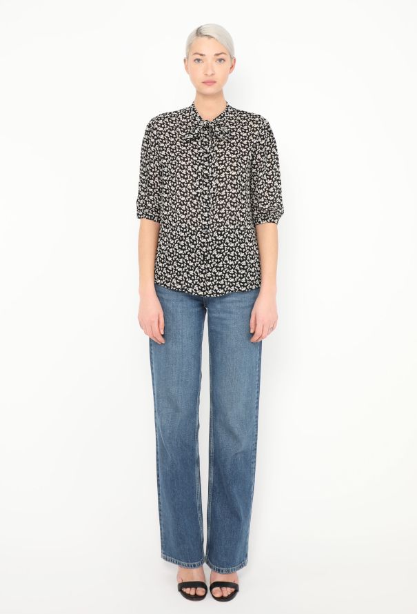 Céline 2019 Floral Lavallière Blouse - 3 Céline 2019 Floral Lavallière Blouse - 3
