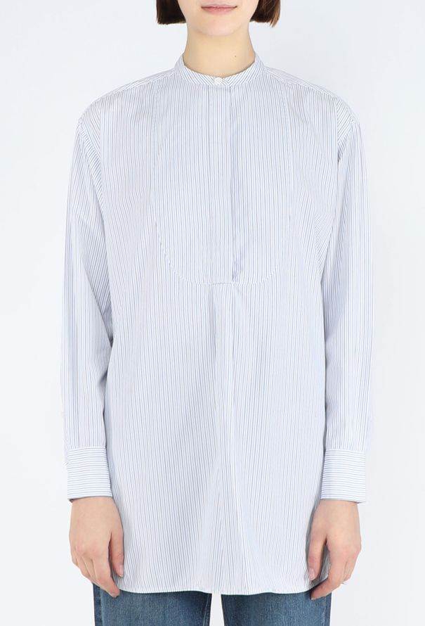 Céline Classic Pinstripe Bib Tunic - 2
