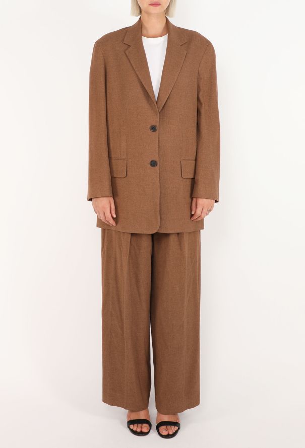 The Row Stonna Felted Cashmere Suit, 2022 - 4