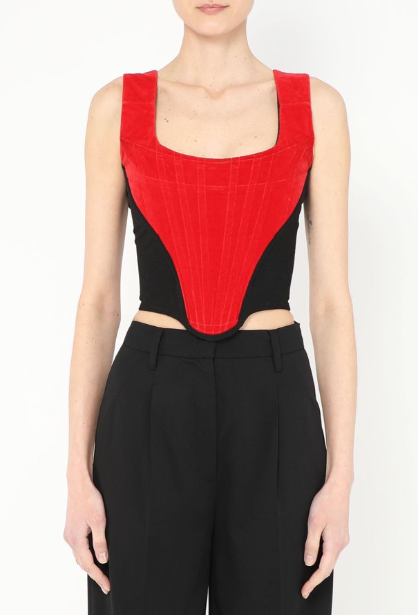 Vivienne Westwood COLLECTOR F/W 1987 'Harris Tweed' Velvet Corset - 1