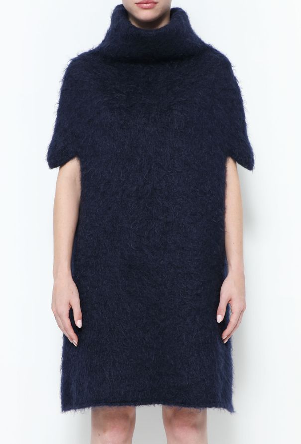 Maison Margiela Oversized Mohair Turtleneck Dress - 1