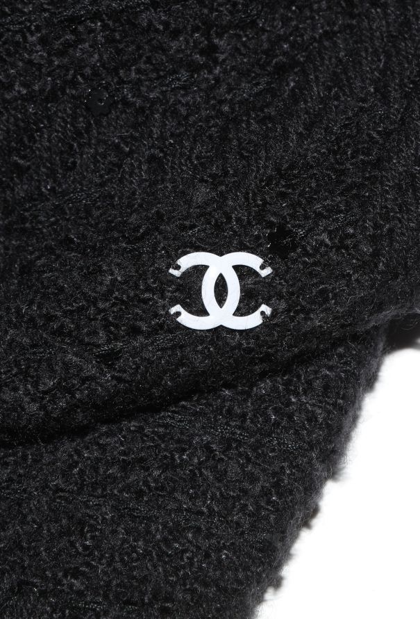 Chanel Tweed Sequin Newsboy Cap - 8