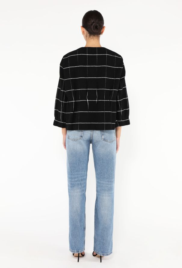 Saint Laurent 2009 Windowpane Mod Jacket - 6