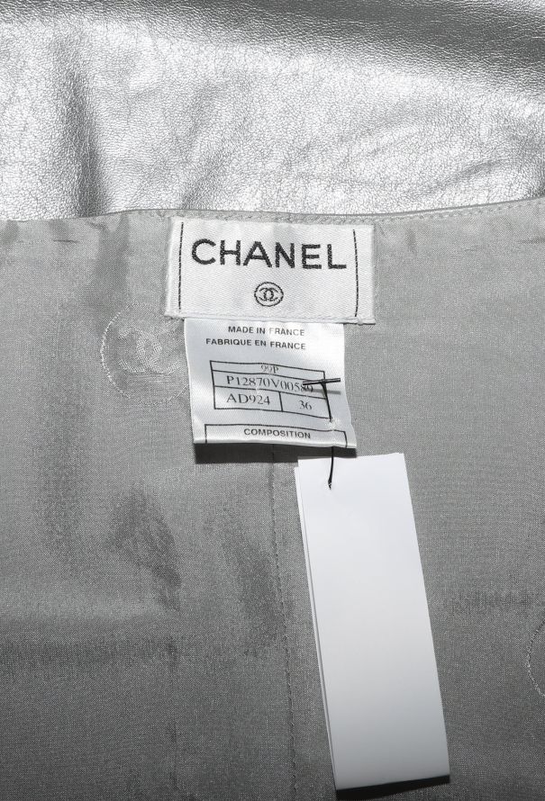 Chanel 1999 Metallic Leather Top - 6 Chanel 1999 Metallic Leather Top - 6