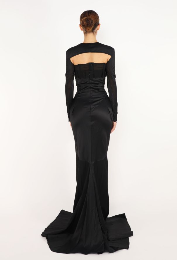 Tom Ford Draped Corset Peplum Gown, 2022 - 4