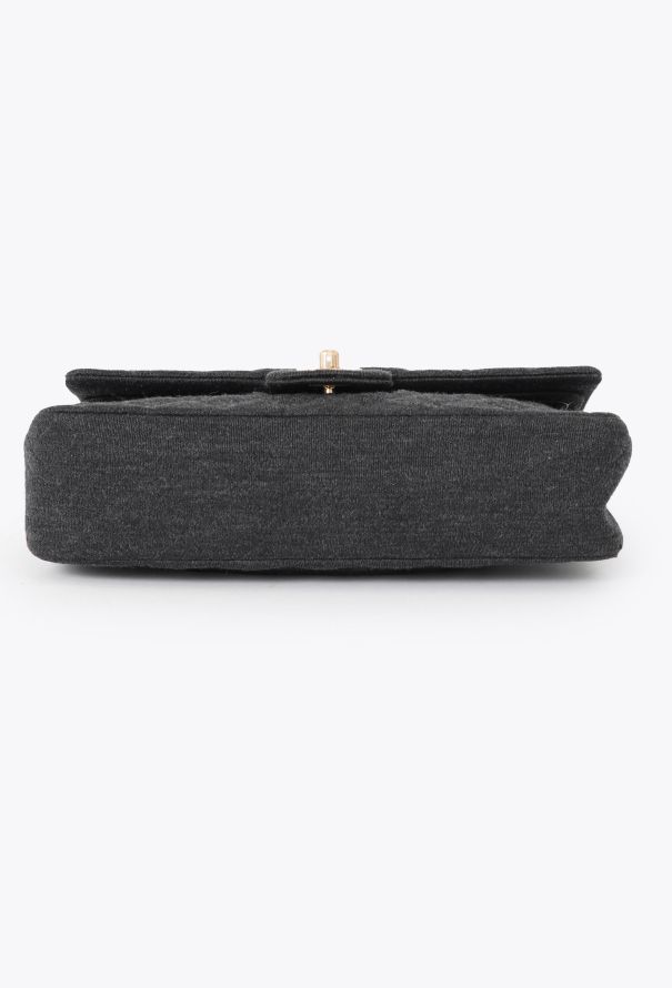 Chanel Grey Jersey Medium Timeless Bag - 7 Chanel Grey Jersey Medium Timeless Bag - 7