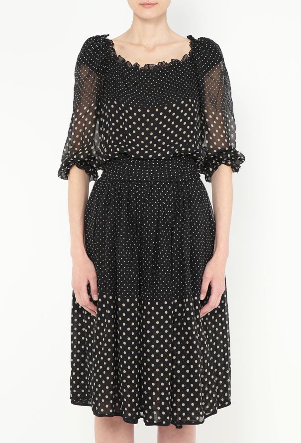 Valentino '70s Polka Dot Silk Dress - 3 Valentino '70s Polka Dot Silk Dress - 3