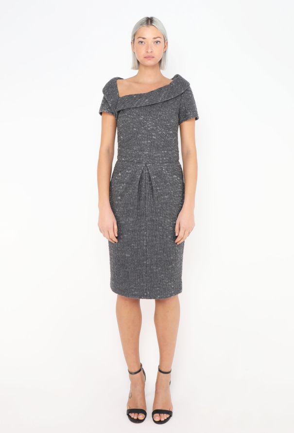 Chanel 2014 Felted Asymmetrical Dress - 1