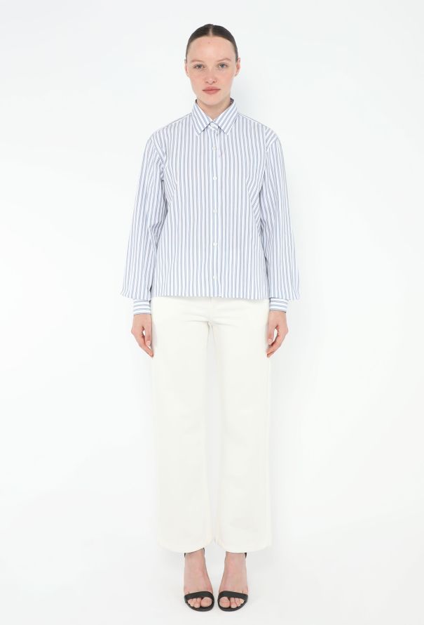 Dries Van Noten 2022 Cropped Striped Shirt - 3 Dries Van Noten 2022 Cropped Striped Shirt - 3