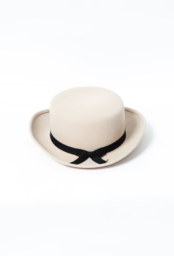 Iconic S/S 2020 Felt Ribbon Hat, Authentic & Vintage