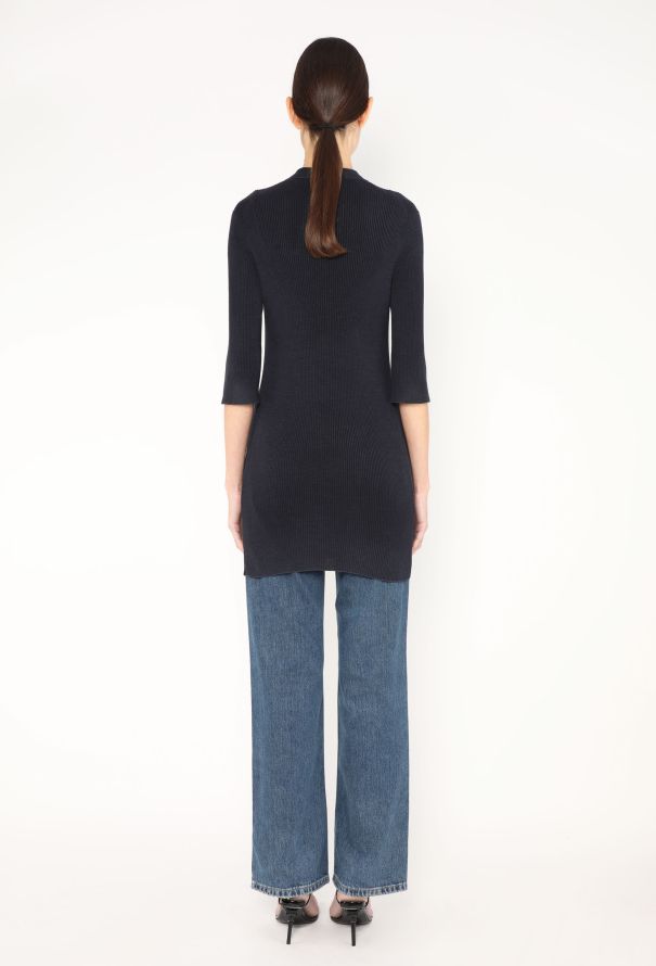 Chanel Ribbed 'CC' Cardigan - 5