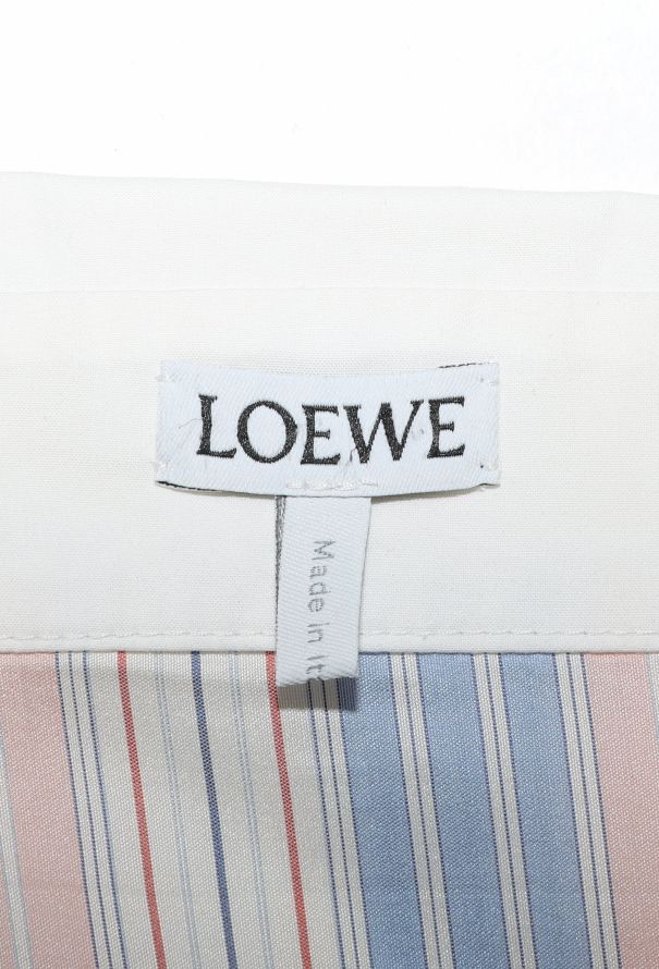 Loewe Asymmetrical Striped Bib Tunic - 5