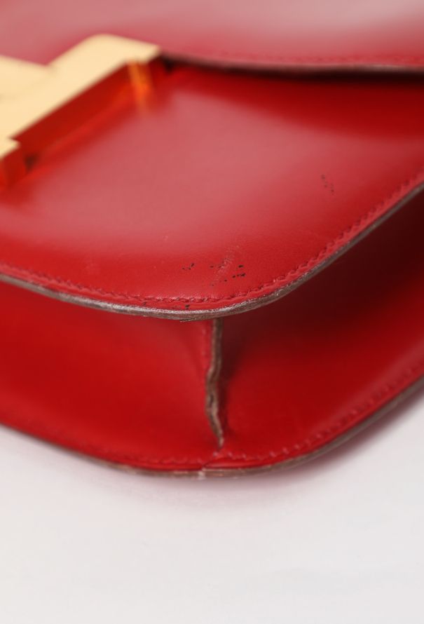 Hermès Vintage Rouge Vif Box Constance 23 - 10