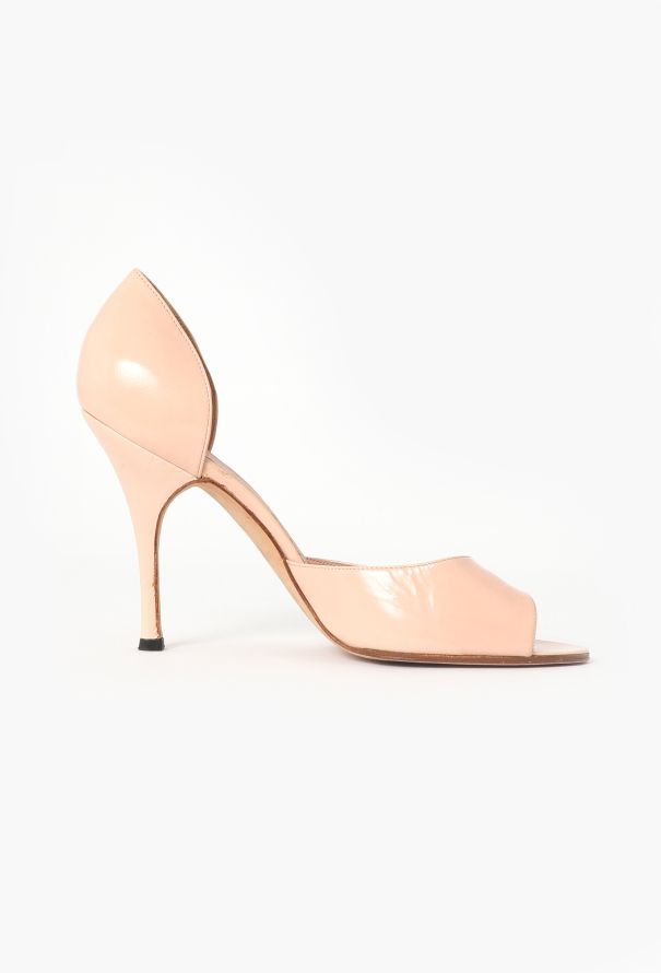 Manolo Blahnik Patent D'Orsay Pumps - 1